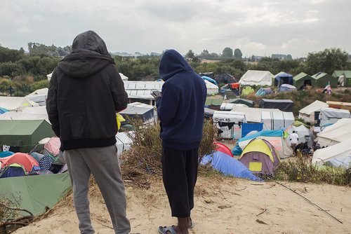 A view of the Calais camp