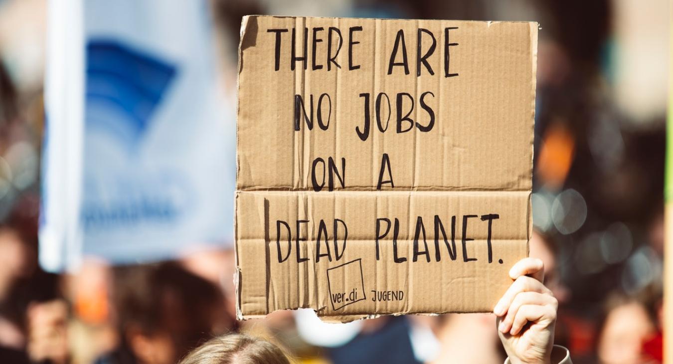 Climate action protest