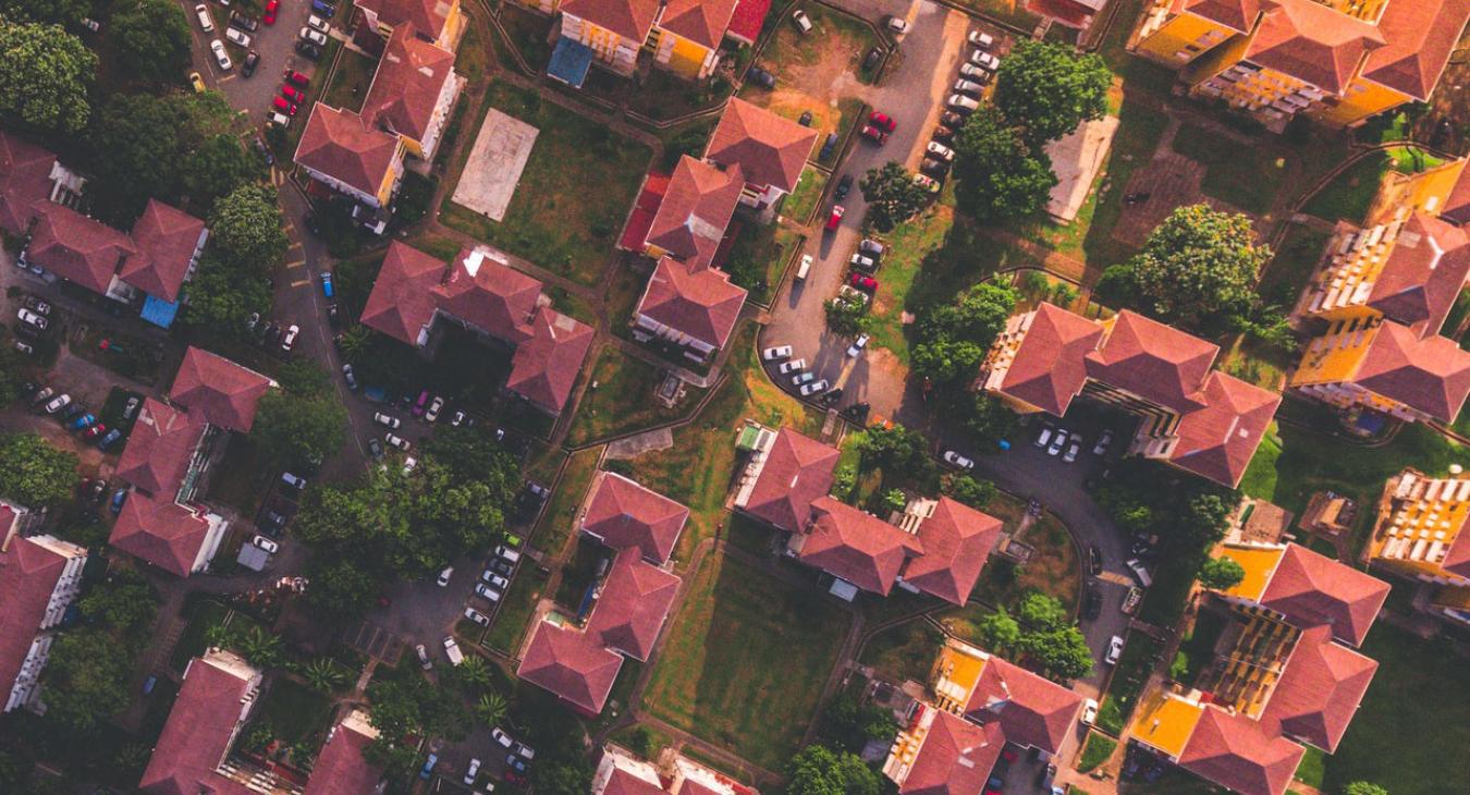 Housing houses above gardens