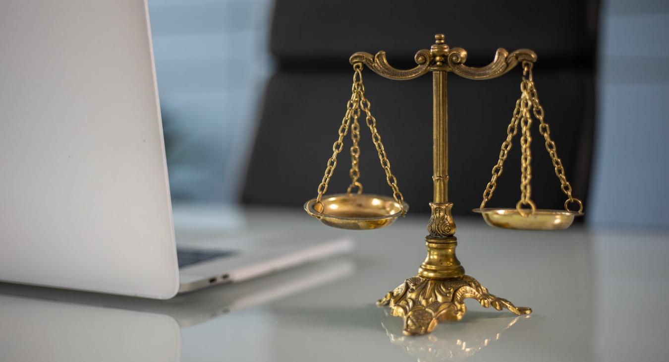Legal courts scales