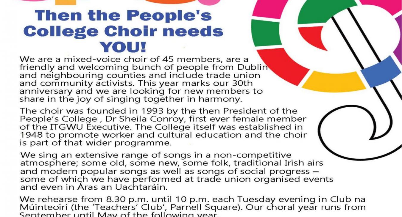 Peoples College Choir