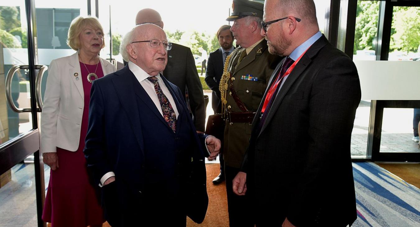 President Michael D Higgins and General Secretary