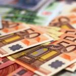 Euros banknotes notes money
