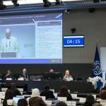 David Joyce speaking at the ILO 2026